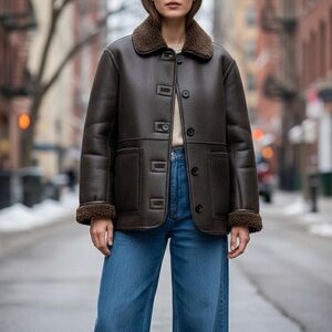 Jason Wu Brown Teddy Jacket